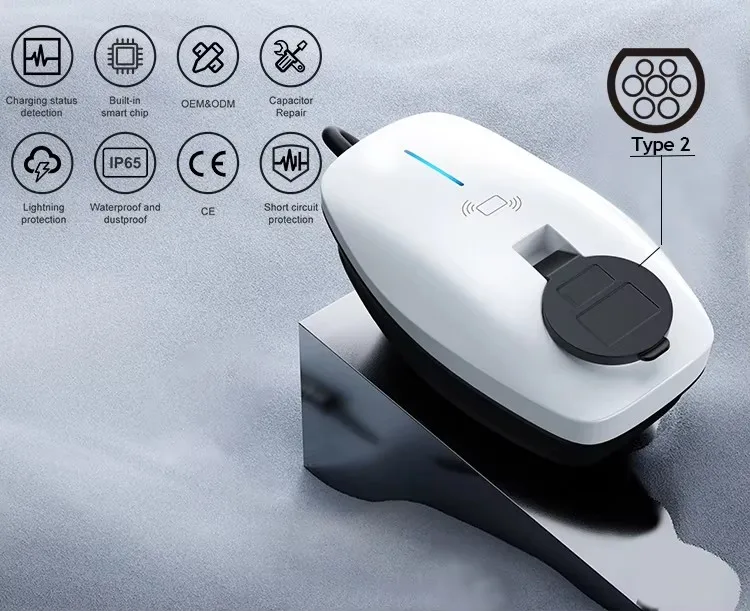 Ev Charger Type 2 22Kw 32A 3 Phase - Chargeur EV de niveau 2 triphasé