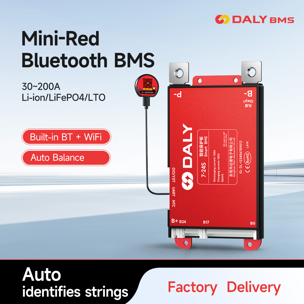 Smart Bms 24S 200A Bluetooth Lifepo4 - Daly WIFI intelligent BMS 4S 7S