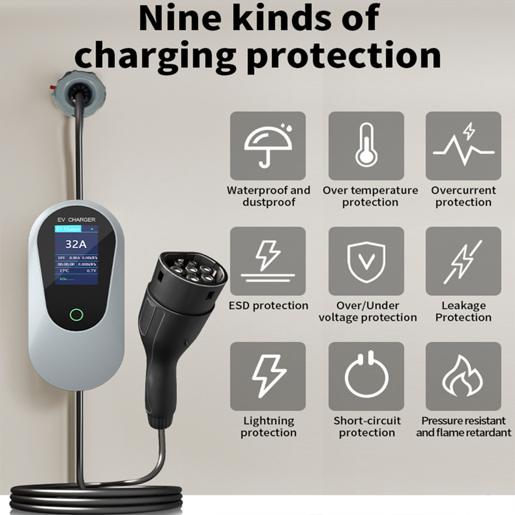 Ev Charger Type 2 22Kw 32A 3 Phase - Chargeur EV Portable de Type 2,