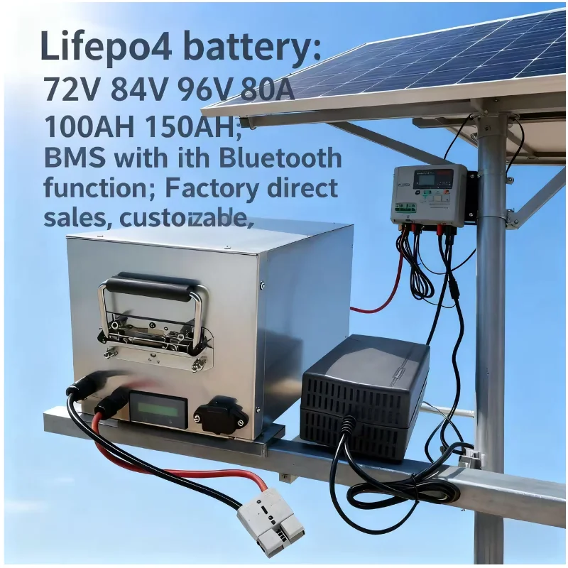 Lifepo4 72V 100Ah Battery Pack Ev - Batterie LIFEPO4 avec BMS 72V 84V