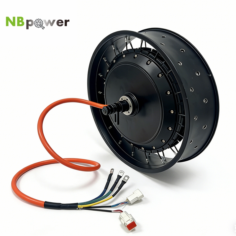Qs Motor 273 8000W Hub Motor - NBpower/QS 273 40H 48-96v nominal 72V