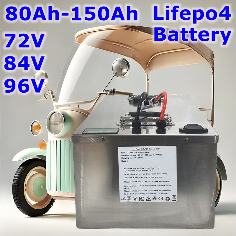 Lifepo4 72V 100Ah Battery Pack Ev - Batterie LIFEPO4 72V 84V 96V 80AH