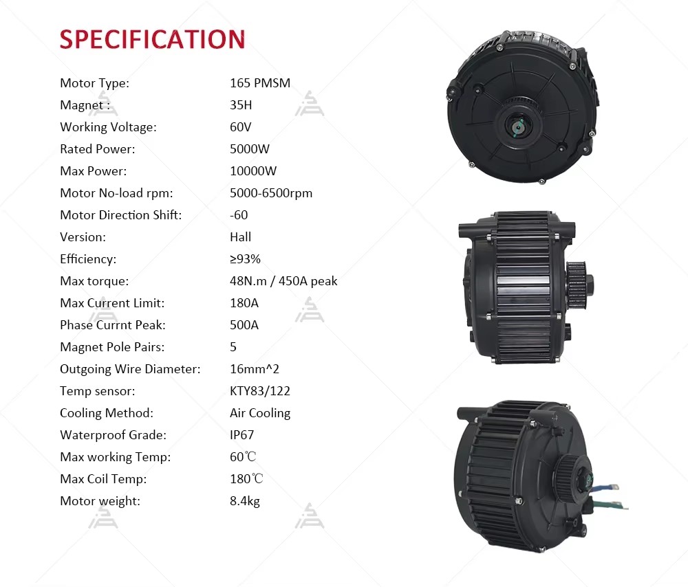 Kit de moteur d'entraînement c - Mid Drive Motor Kit 72V 5000W avis et prix