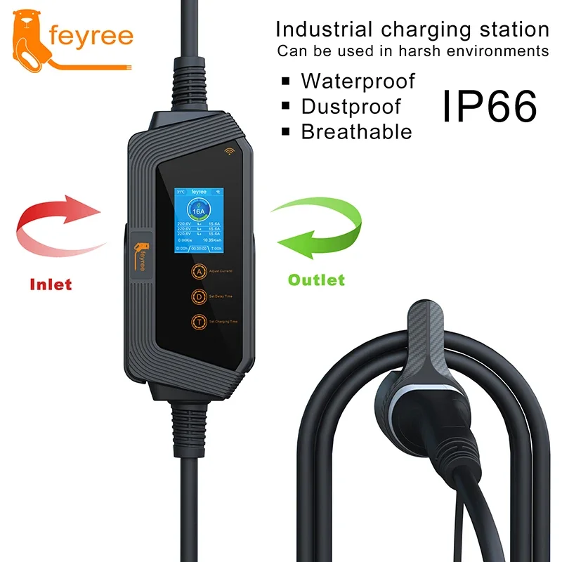 Chargeur de voiture portable F - Type 2 Portable Ev Charger 11Kw Cee avis et prix