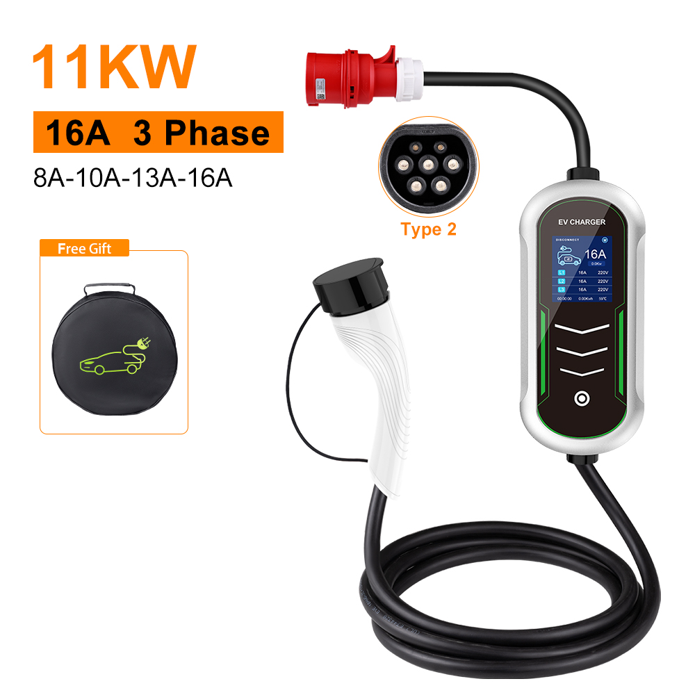 IPENGEN 11KW EV chargeur Porta - Type 2 Portable Ev Charger 11Kw Cee avis et prix