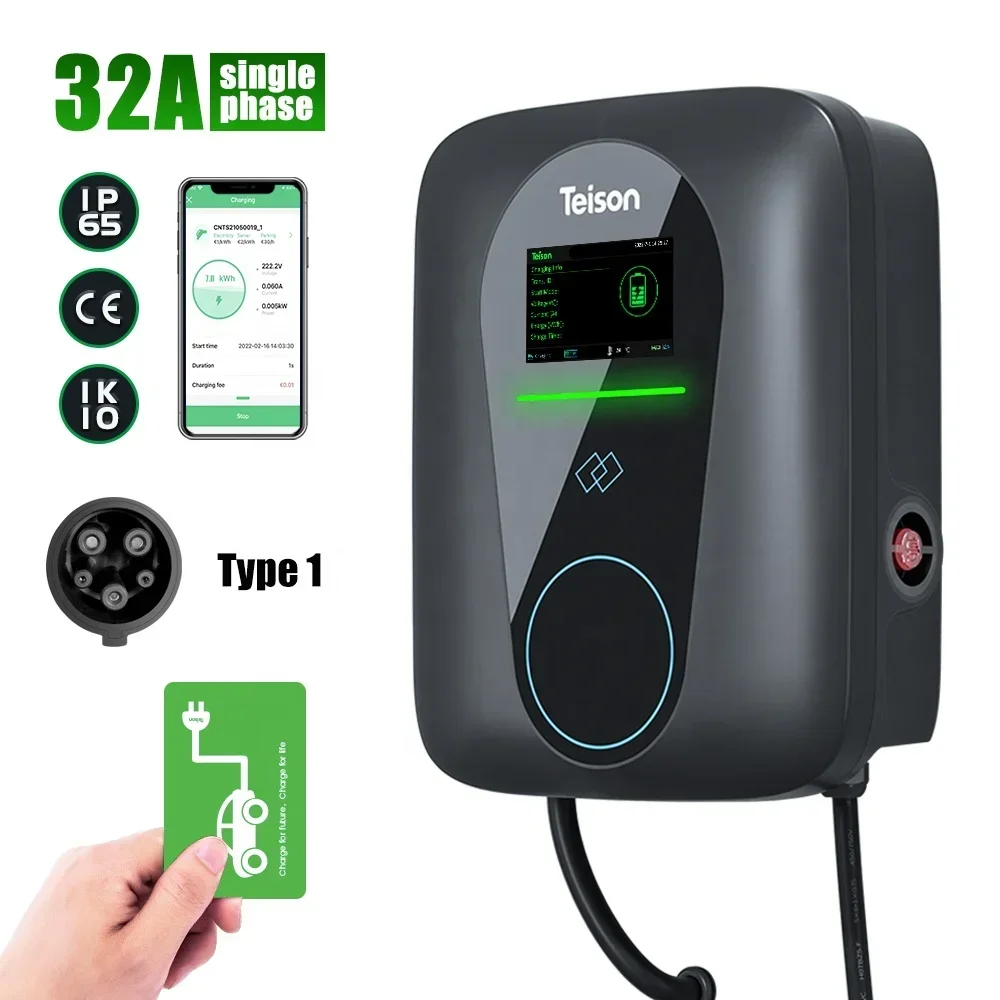 Teison 7kw 32A AC Wallbox char - J1772 Evse 32A Level 2 Charger avis et prix