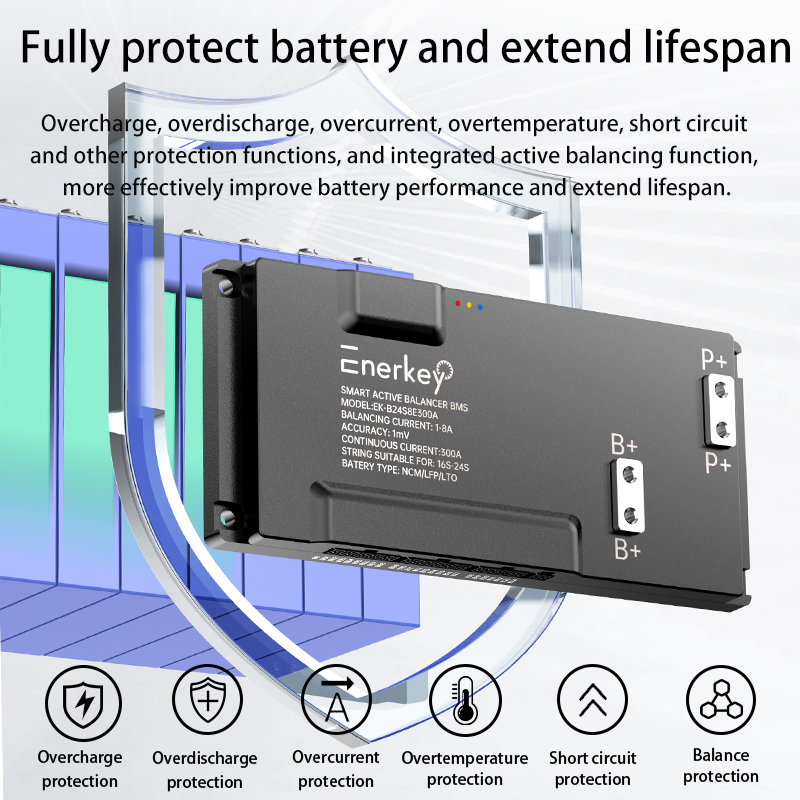 Enerkey Smart BMS 16S-24S 200A - Smart Bms 24S 200A Bluetooth Lifepo4 avis et prix