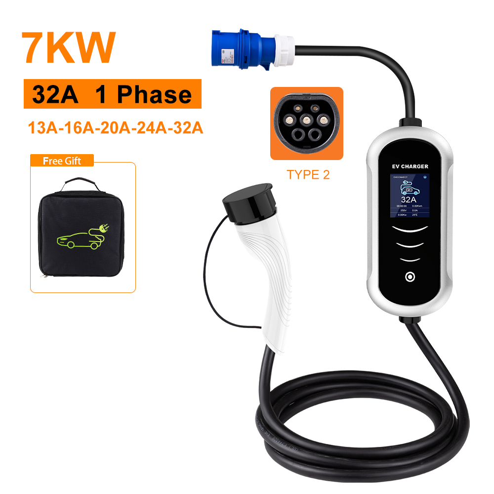IPENGEN Type 2 chargeur EV Por - Type 2 Portable Ev Charger 11Kw Cee avis et prix