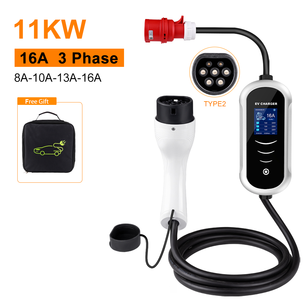 IPENGEN Type 2 chargeur EV Por - Type 2 Portable Ev Charger 11Kw Cee avis et prix