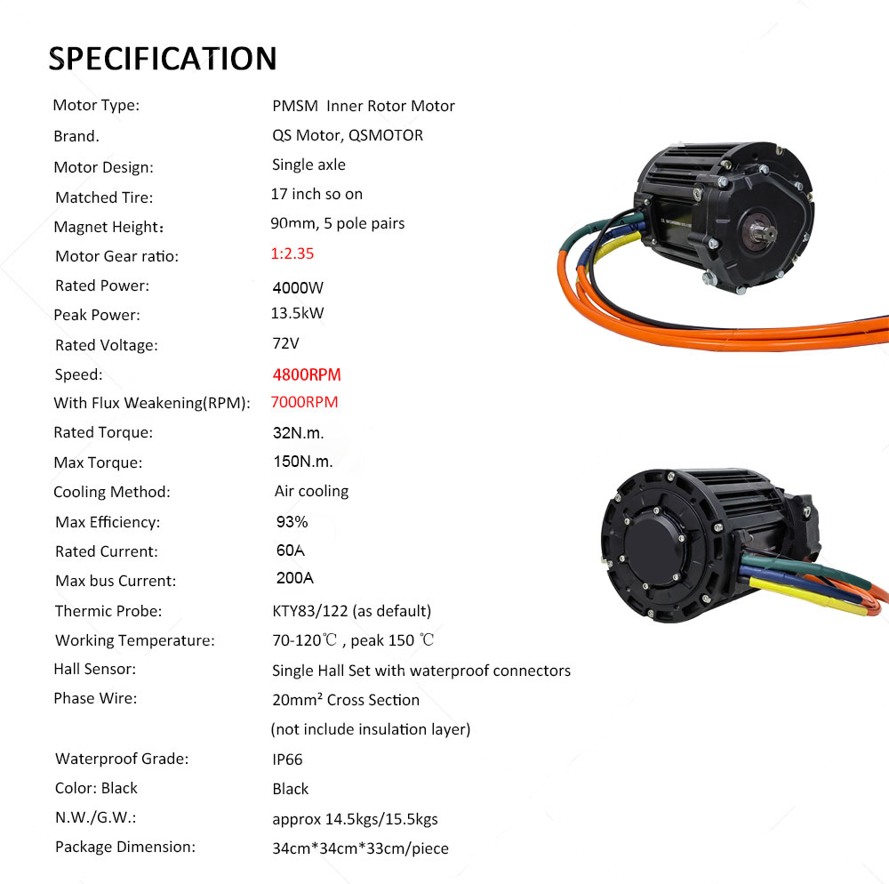 Moteur central QS 90H 138 4000 - Fardriver Nd72850 Controller avis et prix