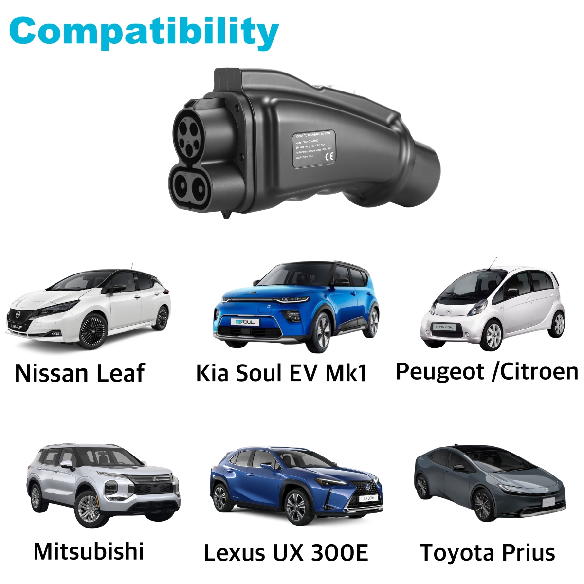 EVcharger4U CCS1 vers CHAdeMO  - Chademo To Ccs Combo 1 Adapter avis et prix