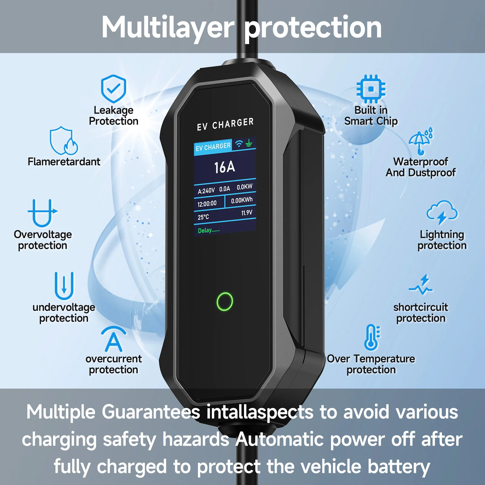 AFYEEV Type2 chargeur EV Porta - Type 2 Portable Ev Charger 11Kw Cee avis et prix